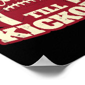 フットルガールギフトキャリーティルキックオフ秋フットルファン ポスター (角)