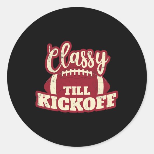 フットルガールギフトキャリーティルキックオフ秋フットルファン ラウンドシール (正面)