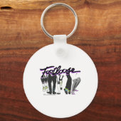 フットルーズ踊り足タイトルロゴ キーホルダー (正面)