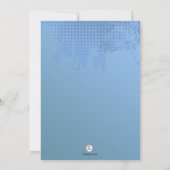 フットワーク軽やかに引退パーティーの招待状 招待状 (裏面)