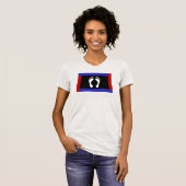 フット プライド フラッグ (足跡) Tシャツ (正面フル)