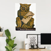 フッドのサルサパリラ回復性強壮剤。 ポスター (ホームオフィス)