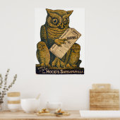 フッドのサルサパリラ回復性強壮剤。 ポスター (キッチン)