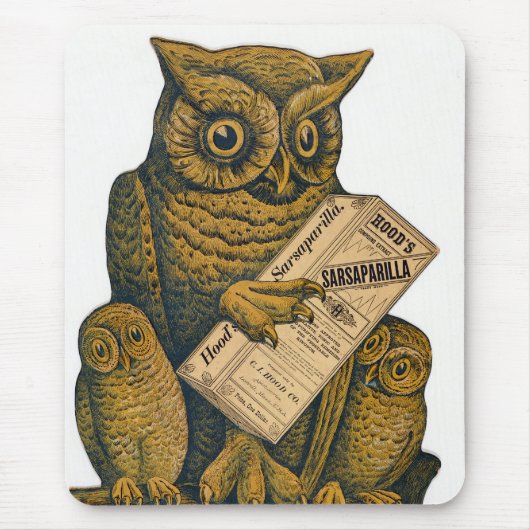 フッドのサルサパリラ回復性強壮剤。 マウスパッド (正面)