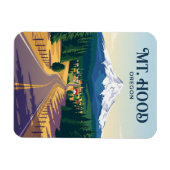 フッド山の道 アメリカ マグネット (横)