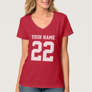 フッパーソナライズされたストライプのトボールのジャージーシャツ Tシャツ