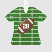 フッパーソナライズされたトボールオーナメントの名前、番号 オーナメント (裏面)