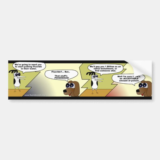 フッ化物の続きこま漫画-バンパーステッカー バンパーステッカー (正面)