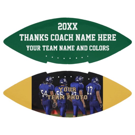 フッ最高のトボールのコーチが写真、文字、色を贈る アメリカンフットボール (パネル)