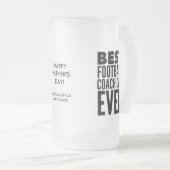 フッ最高のトボールのパパ・エバー・ファザーズ・デイ  フロストグラスビールジョッキ (正面右)