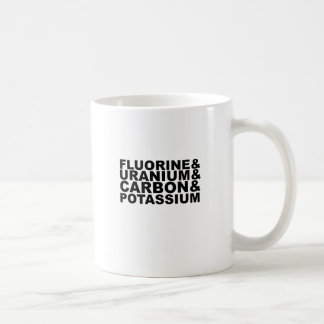 フッ素ウランカーボンカリウムのTシャツL.png コーヒーマグカップ