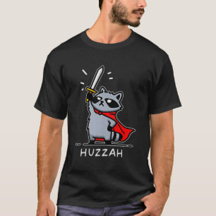 フツザー・アライグマ・ナイト・面白い剣のミーム引用符 Tシャツ