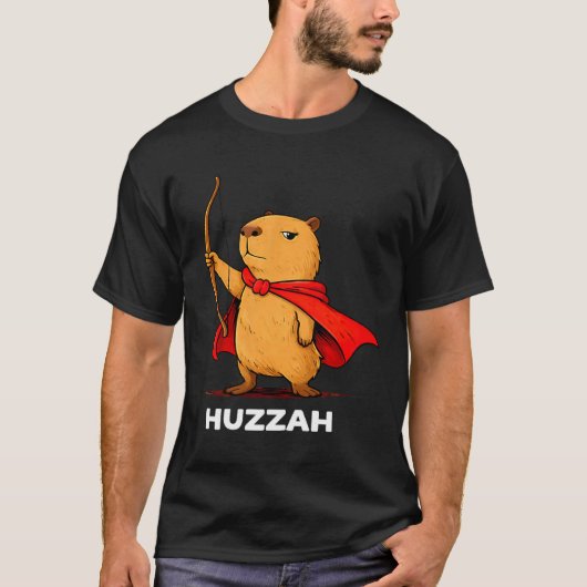 フツザー カピバラ 弓使い 楽しい 弓 ミーム おもしろ グッズ Tシャツ (正面)