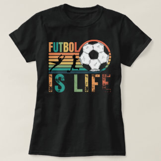 フツボルは人生、女子サッカーマム Tシャツ