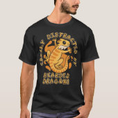 フトドラゴンのポゴナに気を取られる Tシャツ (正面)
