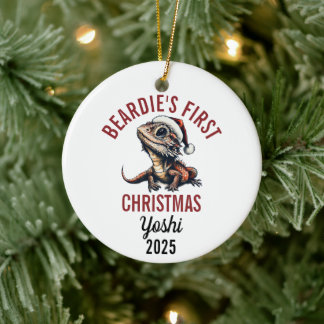 フトドラゴンの初めてのクリスマス 2025 セラミックオーナメント