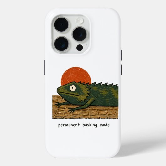 フトドラゴンの永久日光浴アート Case-Mate iPhoneケース (裏面)