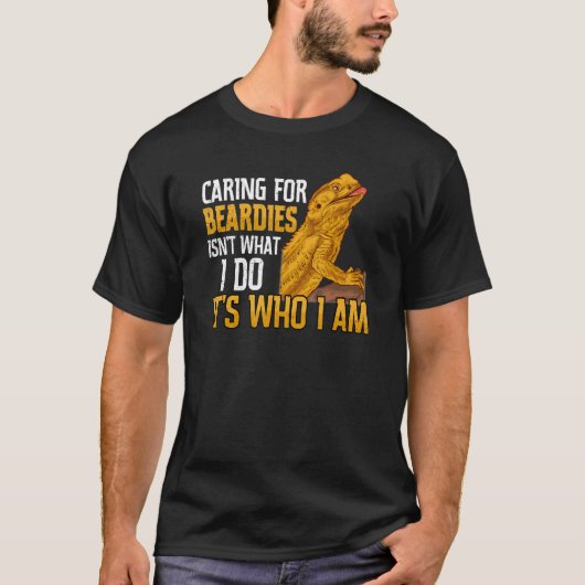 フトドラゴン+ヒゲトカゲ+爬虫類+フトドラの世話 Tシャツ (正面)