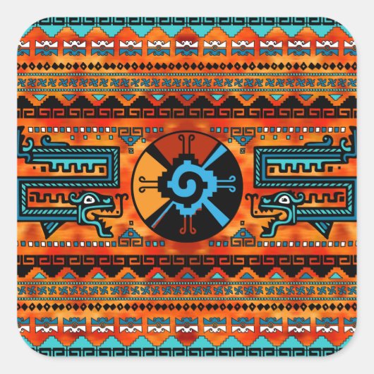 フナカラフルブクマヤンのシンボル#6 スクエアシール (正面)