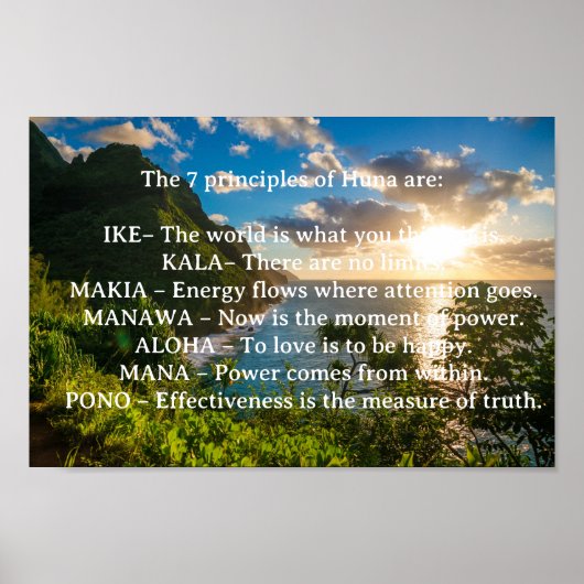 フナスピリチュアルポスターの7原則 ポスター (正面)