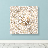 フナブクパステル金ゴールド#2 キャンバスプリント (インサイチュ (ウッドフロア))