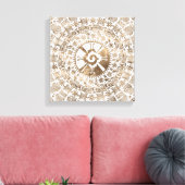 フナブクパステル金ゴールド#2 キャンバスプリント (インサイチュ (リビング))