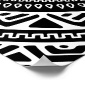 フナブクマヤンのシンボルブラックと金ゴールド ポスター (角)