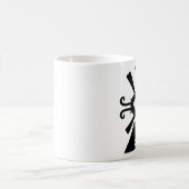 フナブクー黒白 コーヒーマグカップ (中央)