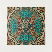 フナブク両頭蛇身 – カラー タペストリー (正面)