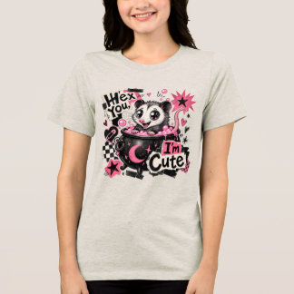 フニャンとしたポッサムの六角形 かわいいよ、Tシャツ トライブレンドTシャツ