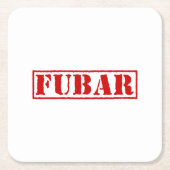 フバル スクエアペーパーコースター (正面)