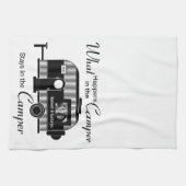 フパーソナライズされたォトキャンパー付き キッチンタオル (横)