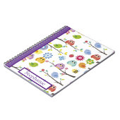 フパーソナライズされたクロウズカシンプルワイモダンル名 ノートブック (左側)