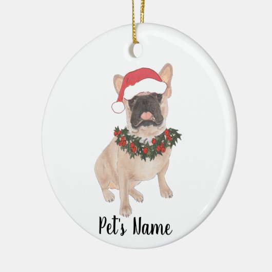 フパーソナライズされたレンチー(マスク) セラミックオーナメント (左)