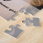 フパーソナライズされたロアージ結婚ル写真ありがとう ジグソーパズル (側面)