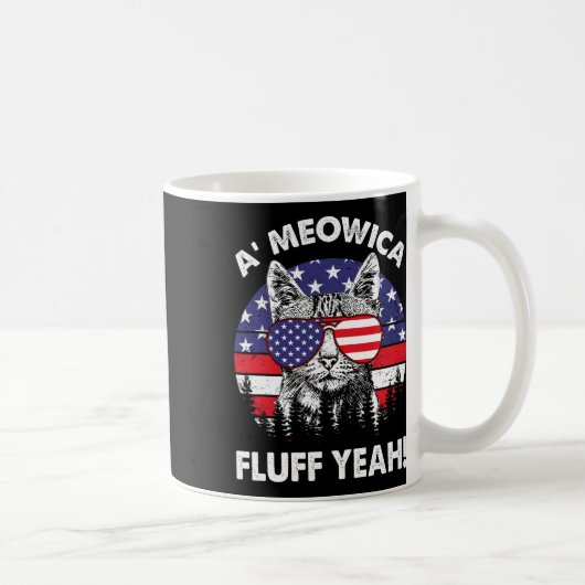 フフうん愛国的なアメリカ人7月Gの4日 コーヒーマグカップ (右)