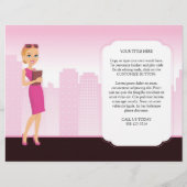 フフェミニンィラ図解入りの、写真付きの – 展開（折り曲げ） チラシ (裏面)