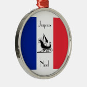 フフランスのァグJoyeux Noelクリスマスフランスの装飾品 メタルオーナメント (右)