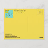 フフランスのライ・ルッキング・イエローの連接壁デンバー ポストカード (裏面)