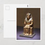 フフー座りファラオ素晴らしピラミッドキング ポストカード (正面/裏面)