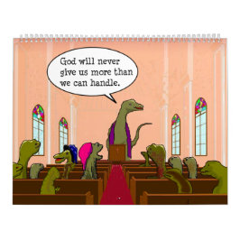 フマサウルス恐竜パロディ人間モダン漫画 カレンダー