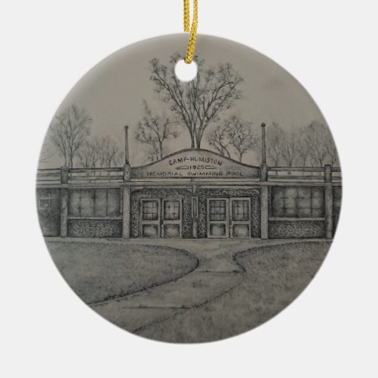 フミストンプール（ポンティアック， IL）オーナメント セラミックオーナメント (正面)