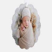 フミニマルモダンル写真初めてのクリスマス オーナメントカード (右)