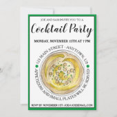 フムスひよこ地中海の豆フードカクテルパーティー 招待状 (正面)
