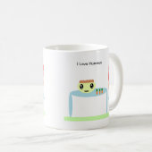 フムス愛「私はフムスが大好き」 コーヒーマグカップ (正面右)