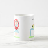 フムス愛「私はフムスが大好き」 コーヒーマグカップ (中央)