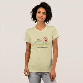 フムス愛「私はフムスが大好き」 Tシャツ (正面フル)