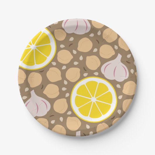 フムス紙プレート ペーパープレート (正面)