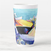 フムフムヌクヌクアプアフィッシュ カフェラテマグ (正面)