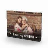 フモダンォトイラブマイおばあちゃんハート フォトブロック (右)